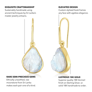Moonstone Teardrop Earrings