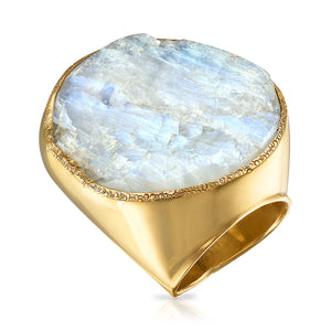 Moonstone One-of-a-Kind Ring, 18K Gold Vermeil