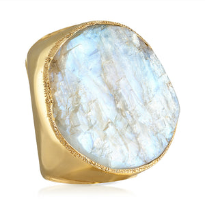 Moonstone One-of-a-Kind Ring, 18K Gold Vermeil