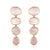 18K Yellow Gold Rose Quartz 'Paradiso Cascade' Gemstone Earrings