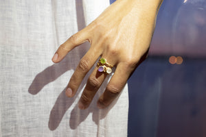 Raw Amethyst Stackable Ring