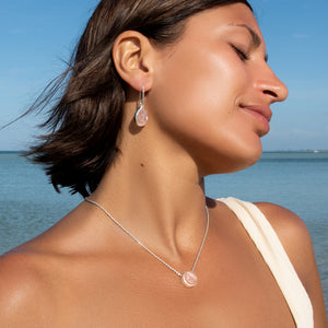 Rose Quartz Charm Necklace