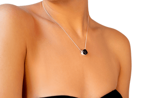 Black Tourmaline Charm Necklace