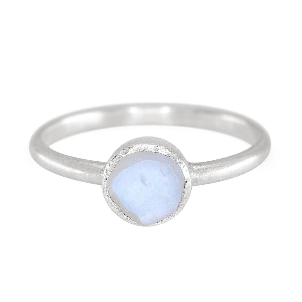 Raw Moonstone Stackable Ring