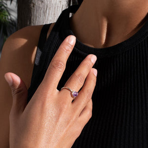 Raw Amethyst Stackable Ring