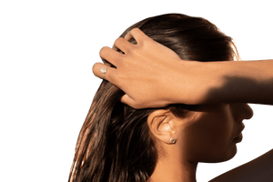 Raw Aquamarine Stackable Ring