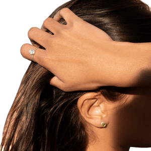 Raw Aquamarine Stackable Ring