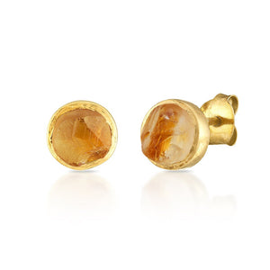 'Hustle' Citrine Mini Gemstone Studs