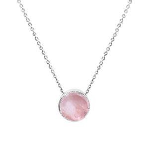 Rose Quartz Charm Necklace