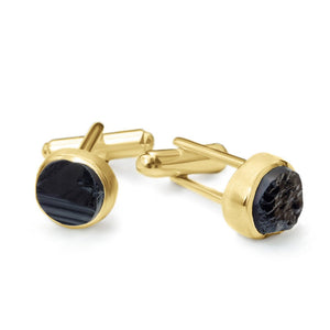 'Protector' Black Tourmaline Gemstone Cufflinks