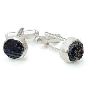 'Protector' Black Tourmaline Gemstone Cufflinks