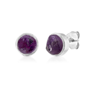 'Taboo' Amethyst Mini Gemstone Studs