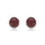 18K White Gold & Natural Garnet Small Gemstone Stud Earrings