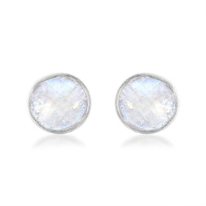 'Supernova' Raw Moonstone Stud Earrings