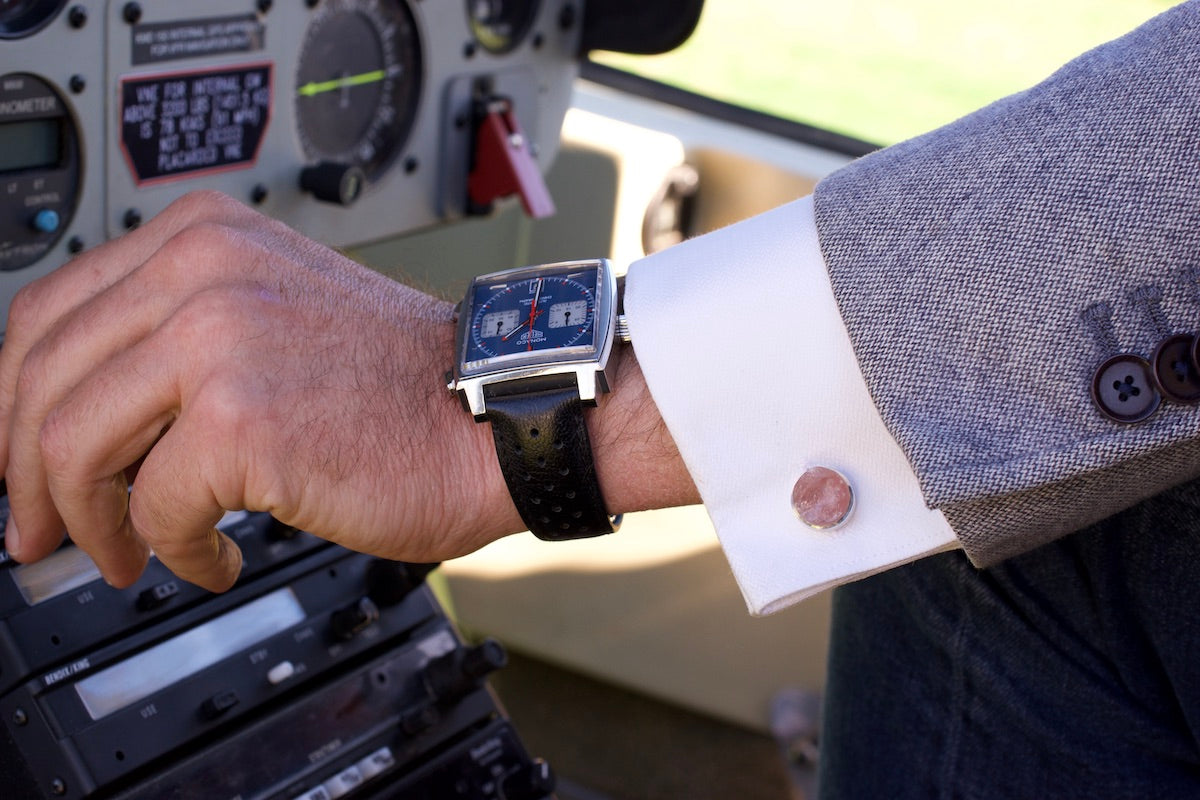 'Lover' Rose Quartz Gemstone Cufflinks