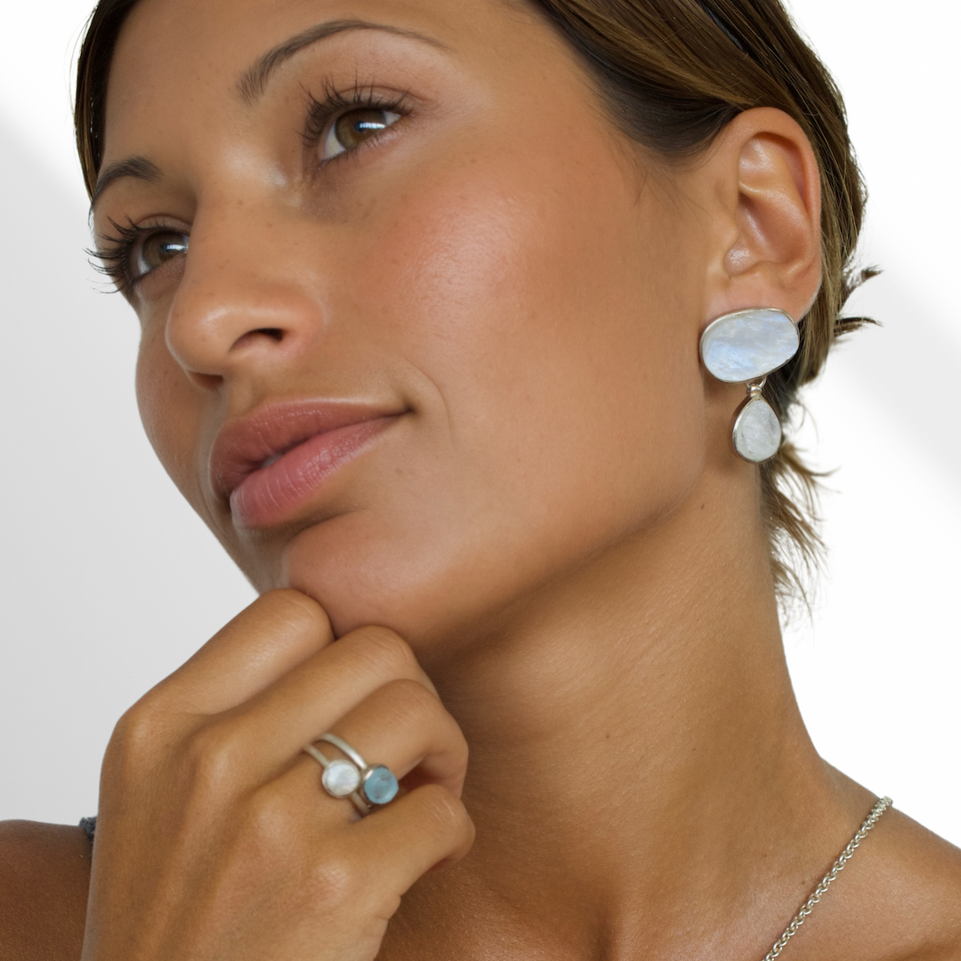 Moonstone Goddess Earrings