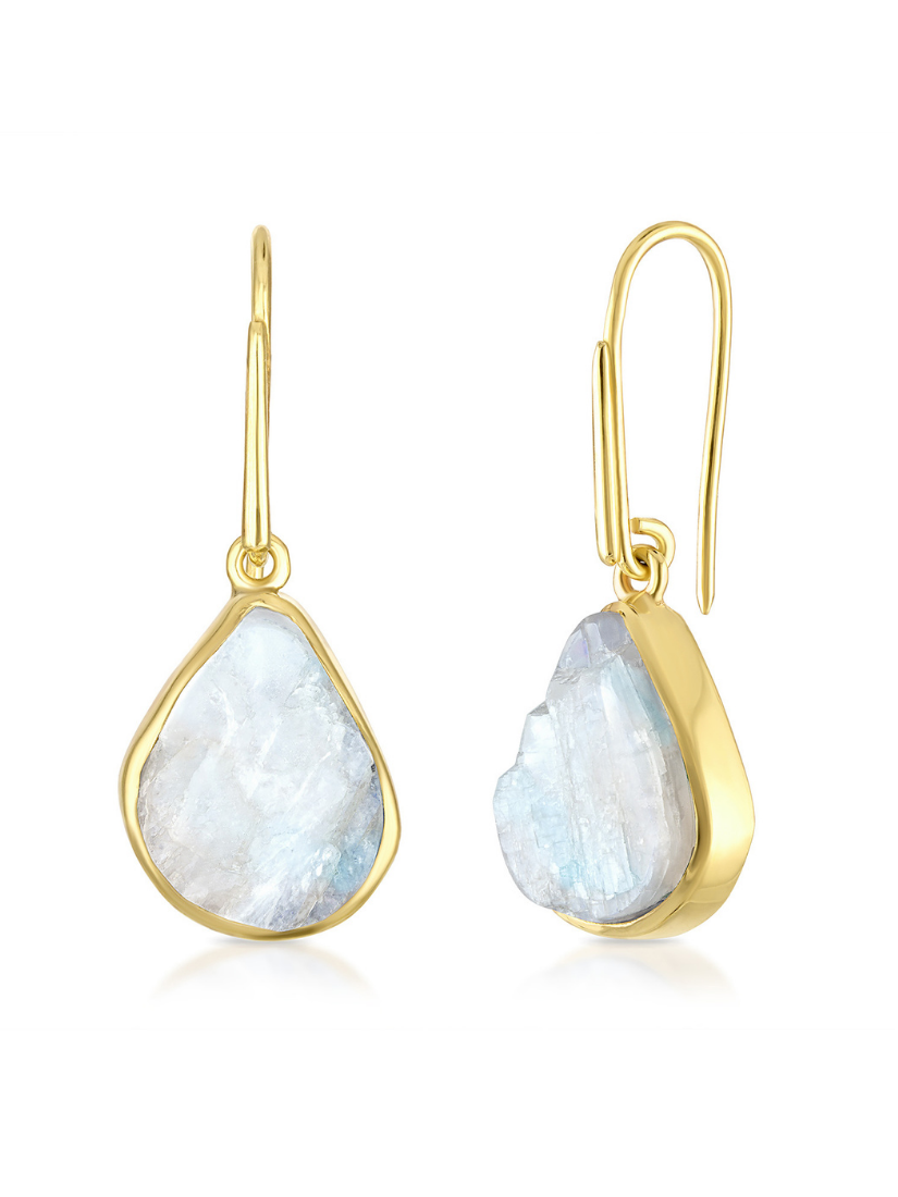 Moonstone Teardrop Earrings