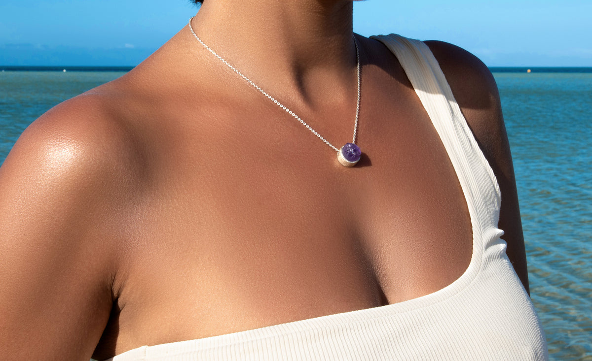 Amethyst Charm Necklace