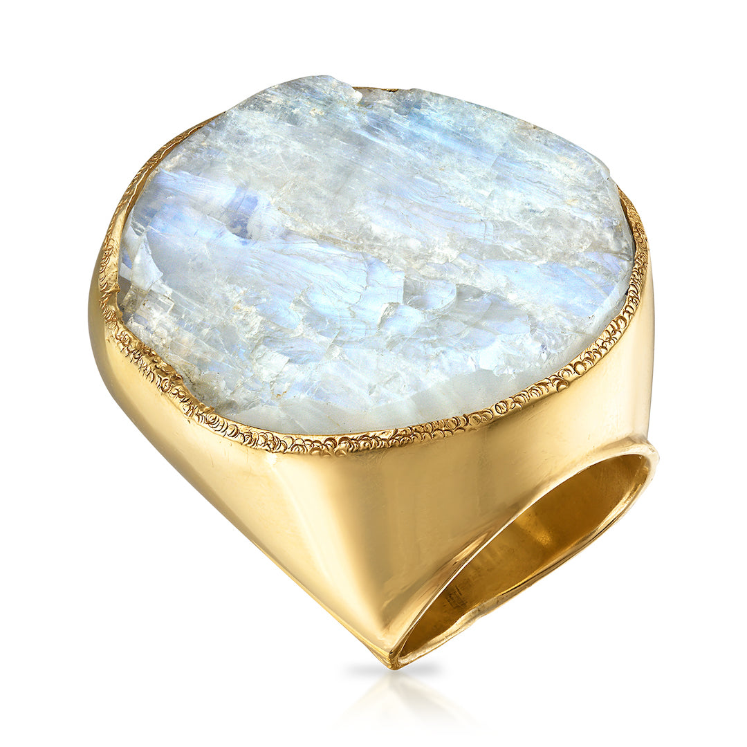 Moonstone One-of-a-Kind Ring, 18K Gold Vermeil