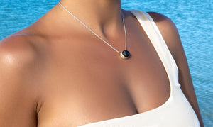 Black Tourmaline Charm Necklace