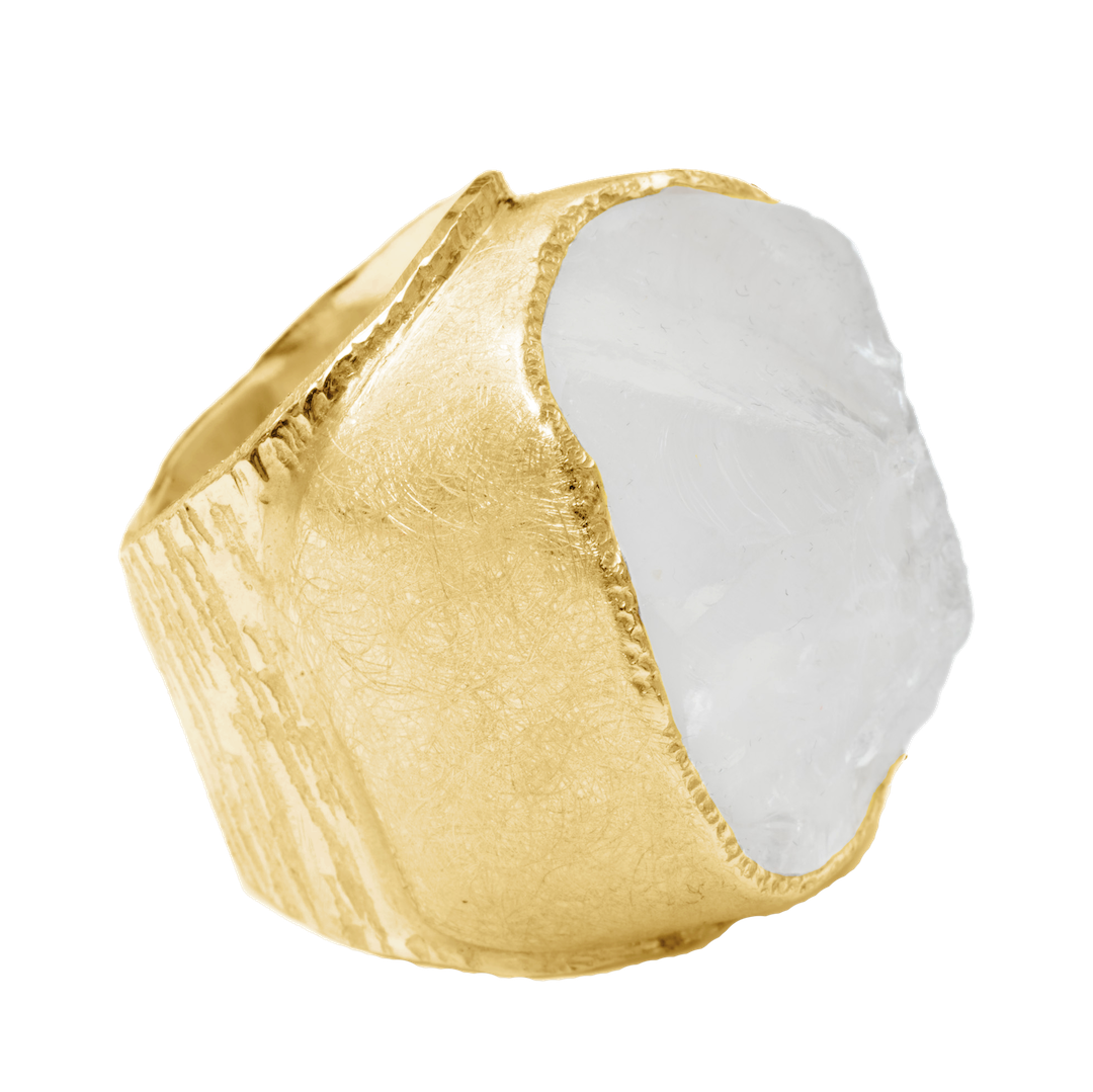 'Manifest' Clear Quartz Boss Ring