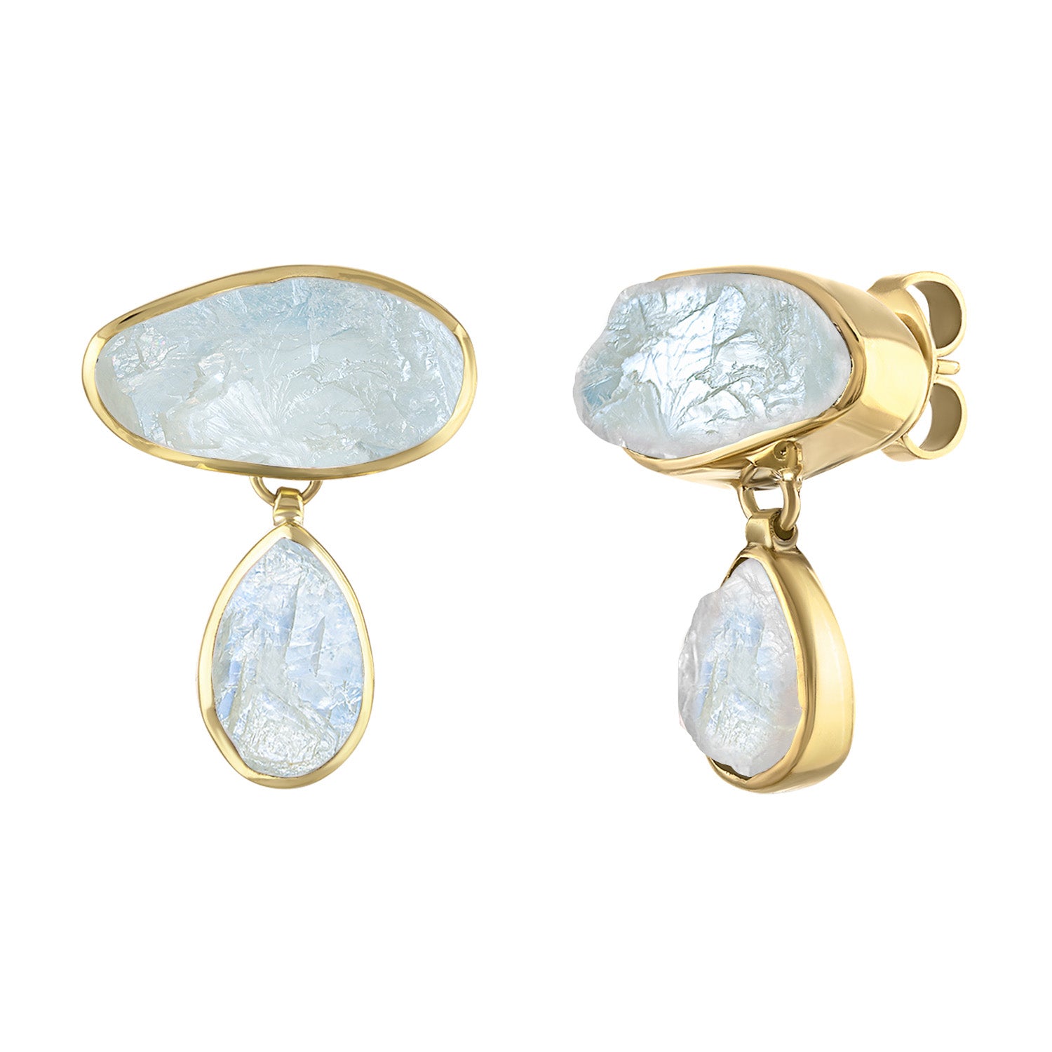 Moonstone Goddess Gemstone Earrings