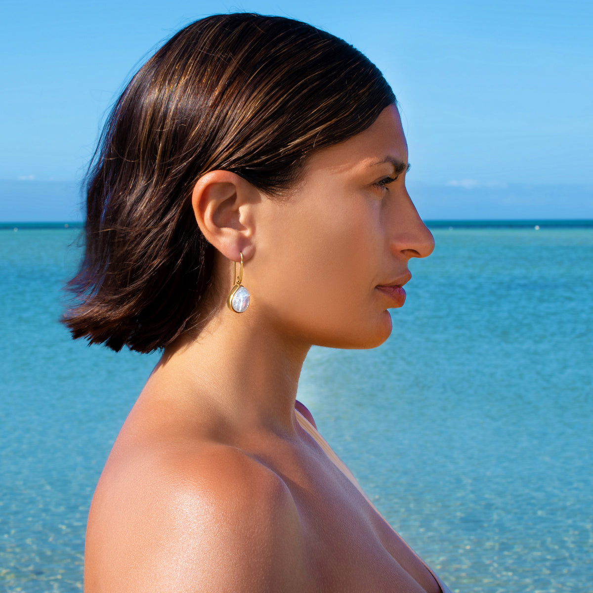 Moonstone Teardrop Earrings