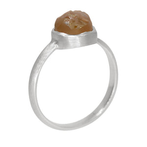 Raw Citrine Stackable Ring