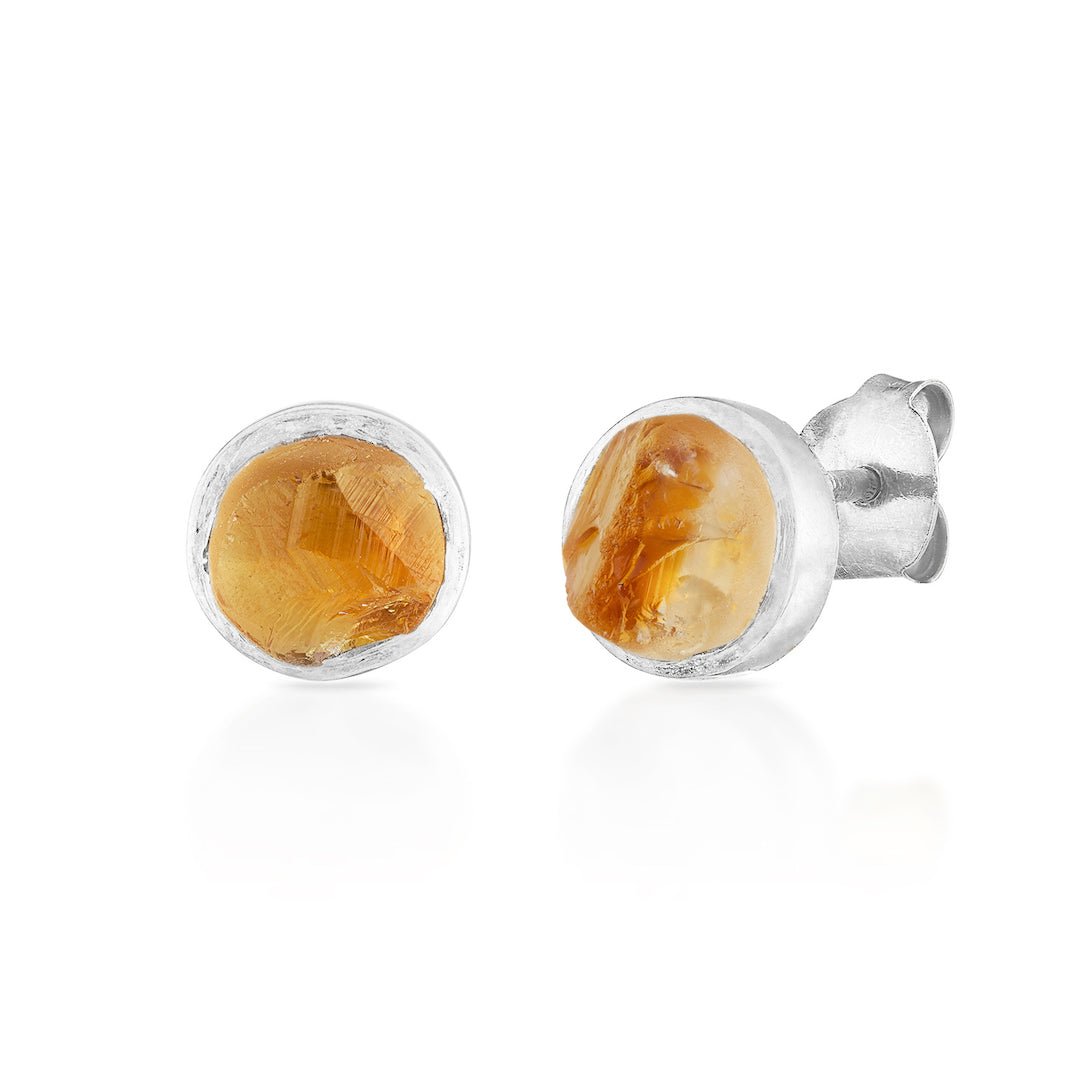 'Hustle' Citrine Mini Gemstone Studs