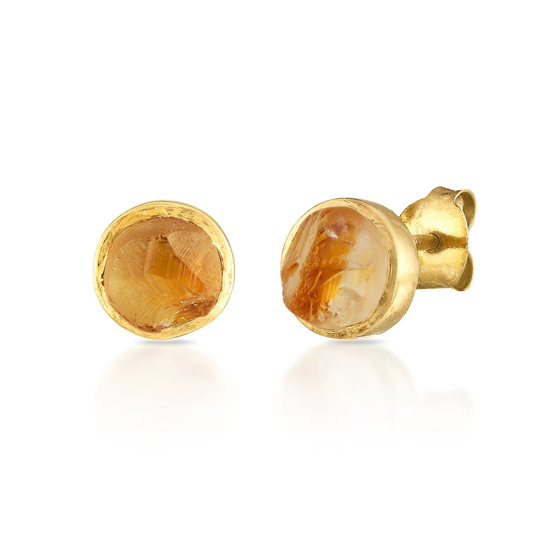 'Hustle' Citrine Mini Gemstone Studs