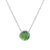 Green Fluorite Charm Necklace