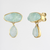 Aquamarine Goddess Gemstone Earrings