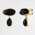 Black Tourmaline Goddess Gemstone Earrings