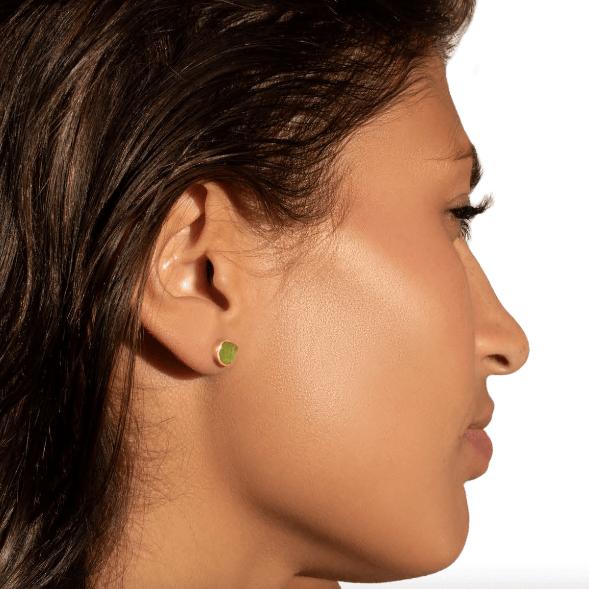 'Awaken' Peridot Mini Gemstone Studs