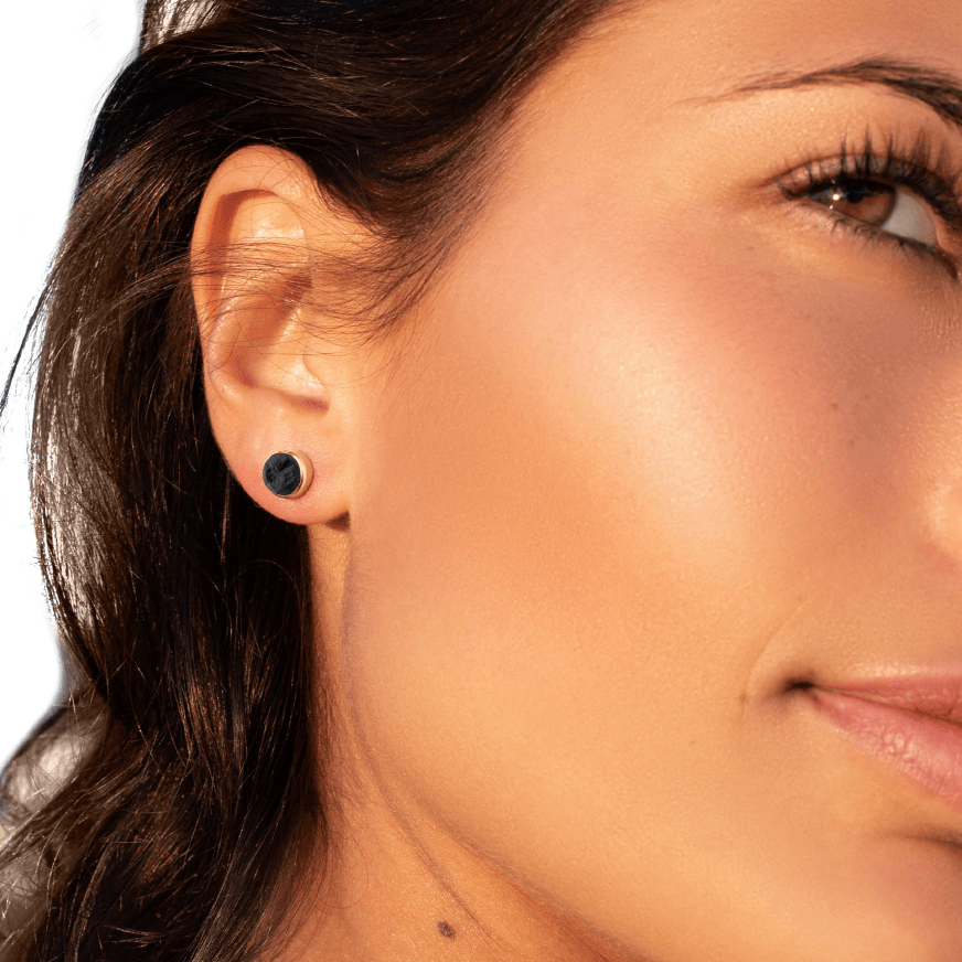 'Dark Horse' Black Tourmaline Mini Gemstone Studs