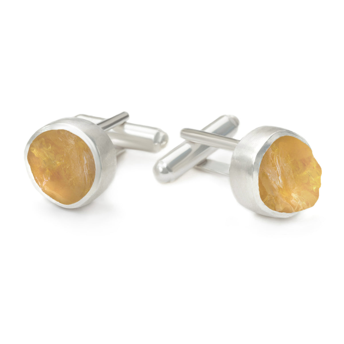 'Abundance' Citrine Gemstone Cufflinks
