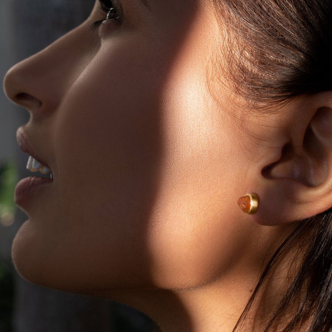 'Hustle' Citrine Mini Gemstone Studs
