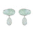 18K White Gold Aquamarine Goddess Gemstone Earrings