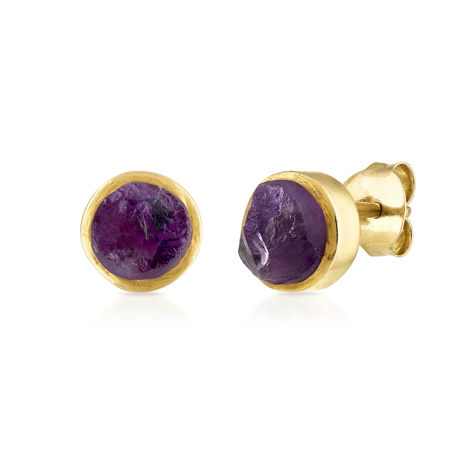 'Taboo' Amethyst Mini Gemstone Studs