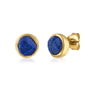 'Sage' Lapis Lazuli Small Gemstone Studs