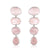 18K White Gold Rose Quartz 'Paradiso Cascade' Gemstone Earrings